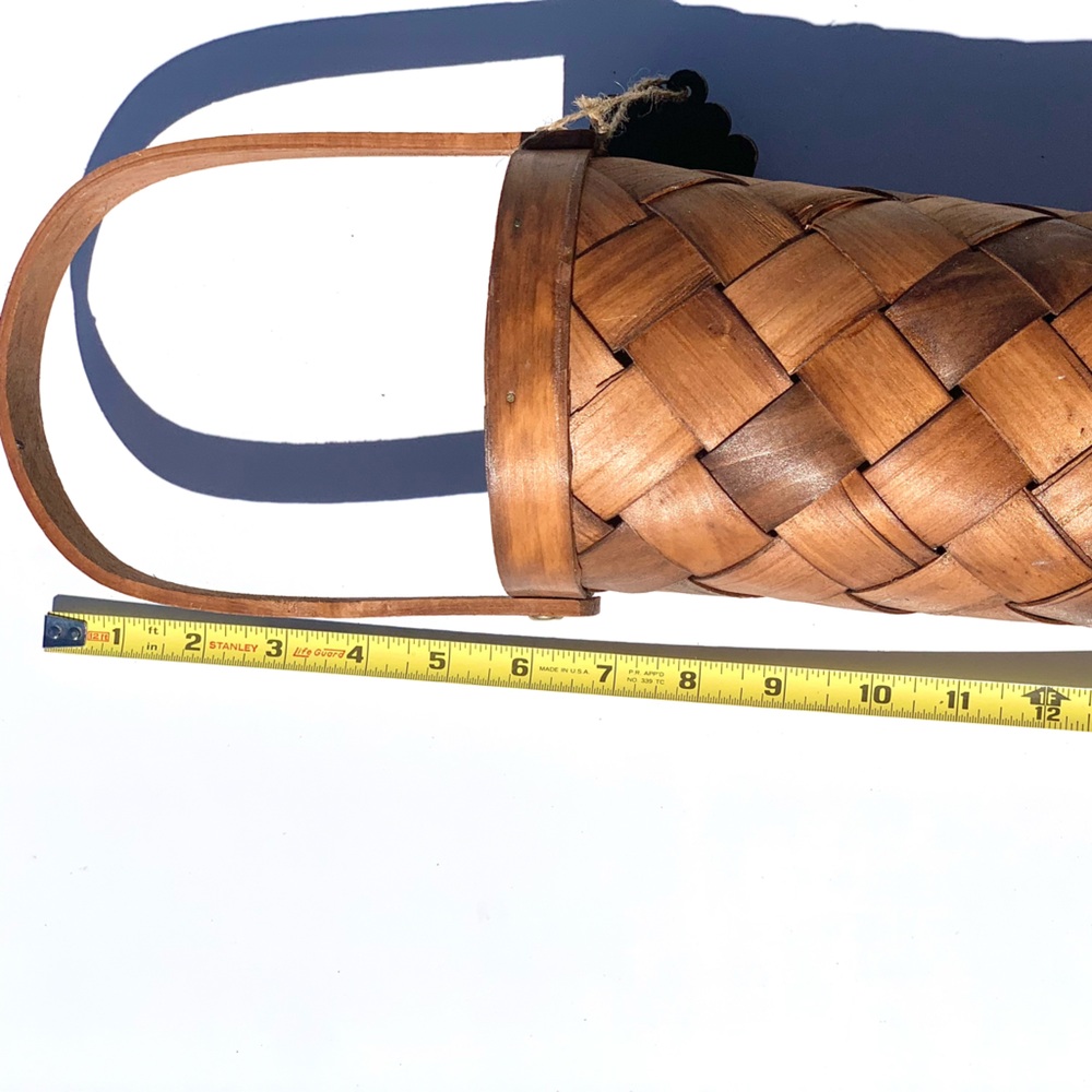 Hard Woven Brown Basket - Picture 10 of 12